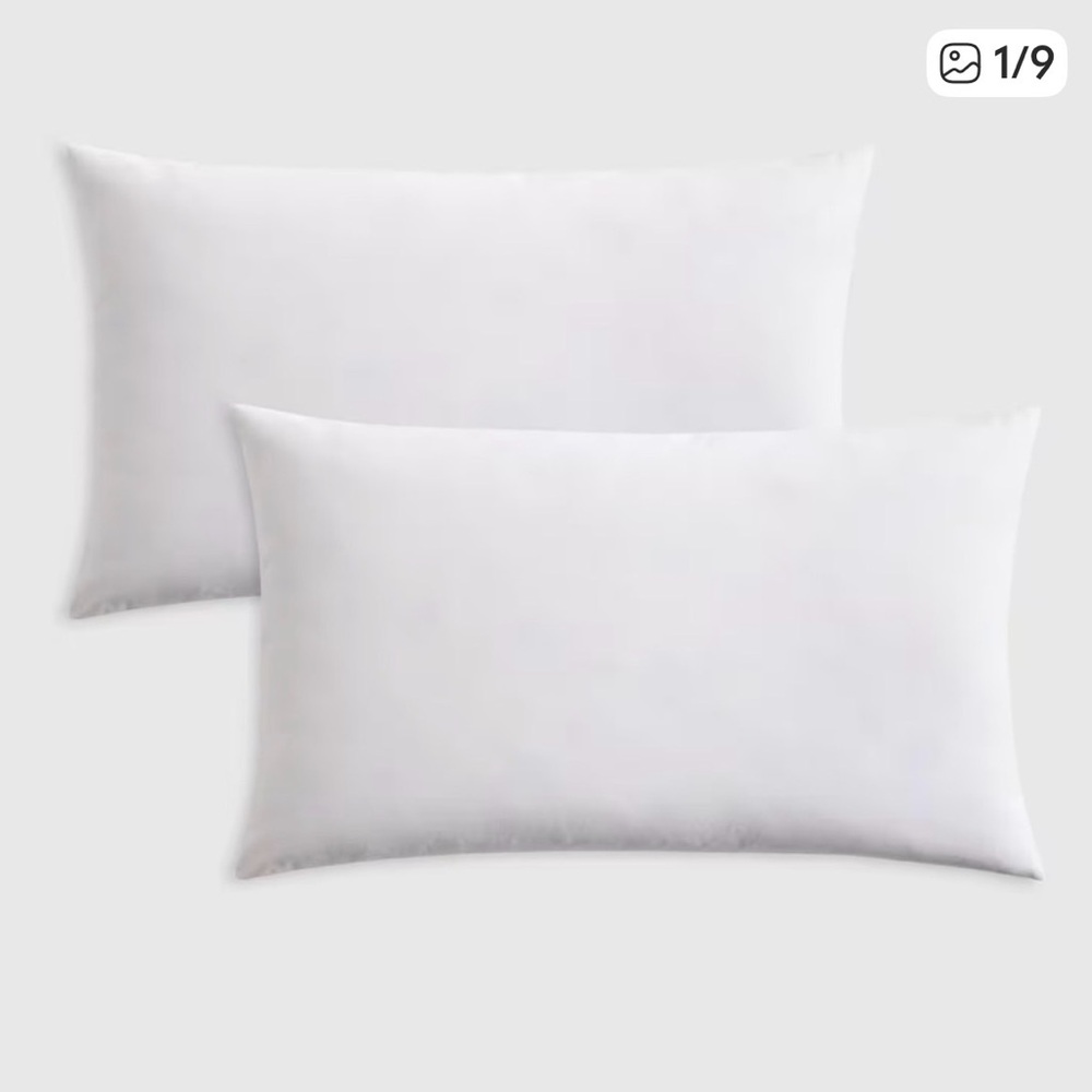 NWOT QUINCE Pack Of 2 12x20 Premium Feather Pillow Inserts